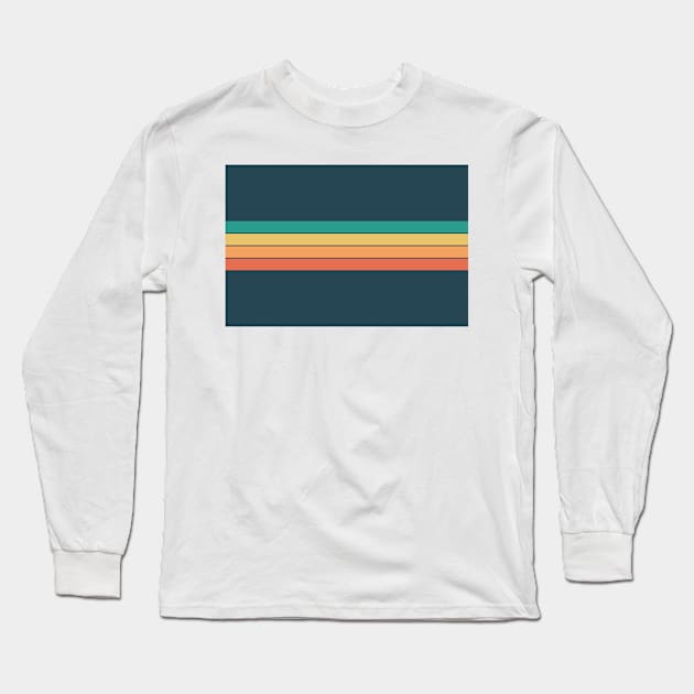 Retro Stripes Long Sleeve T-Shirt by yphien